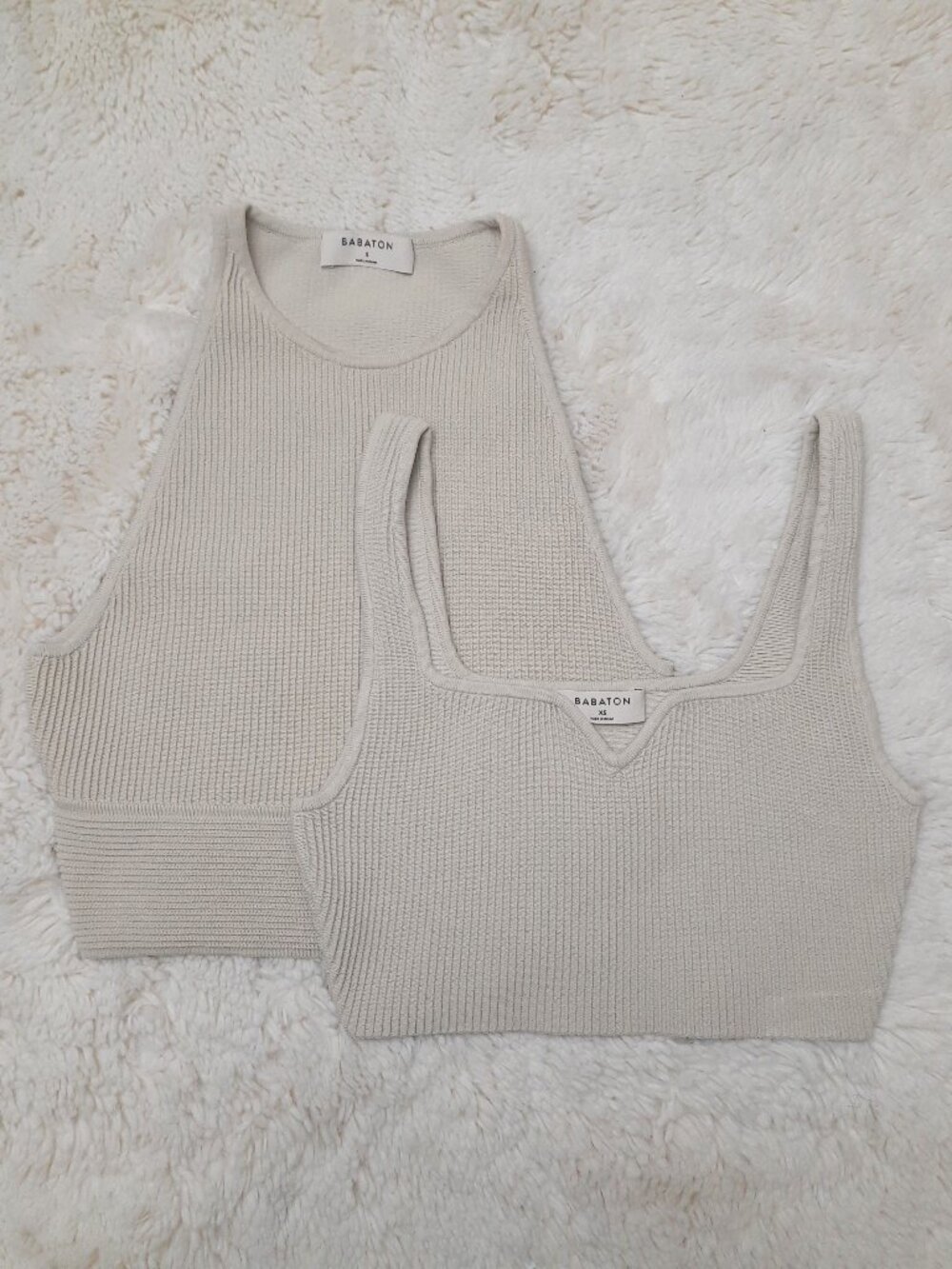 Aritzia Babaton 2 Pieces Bra Top & Tank Top Sizes XS & S